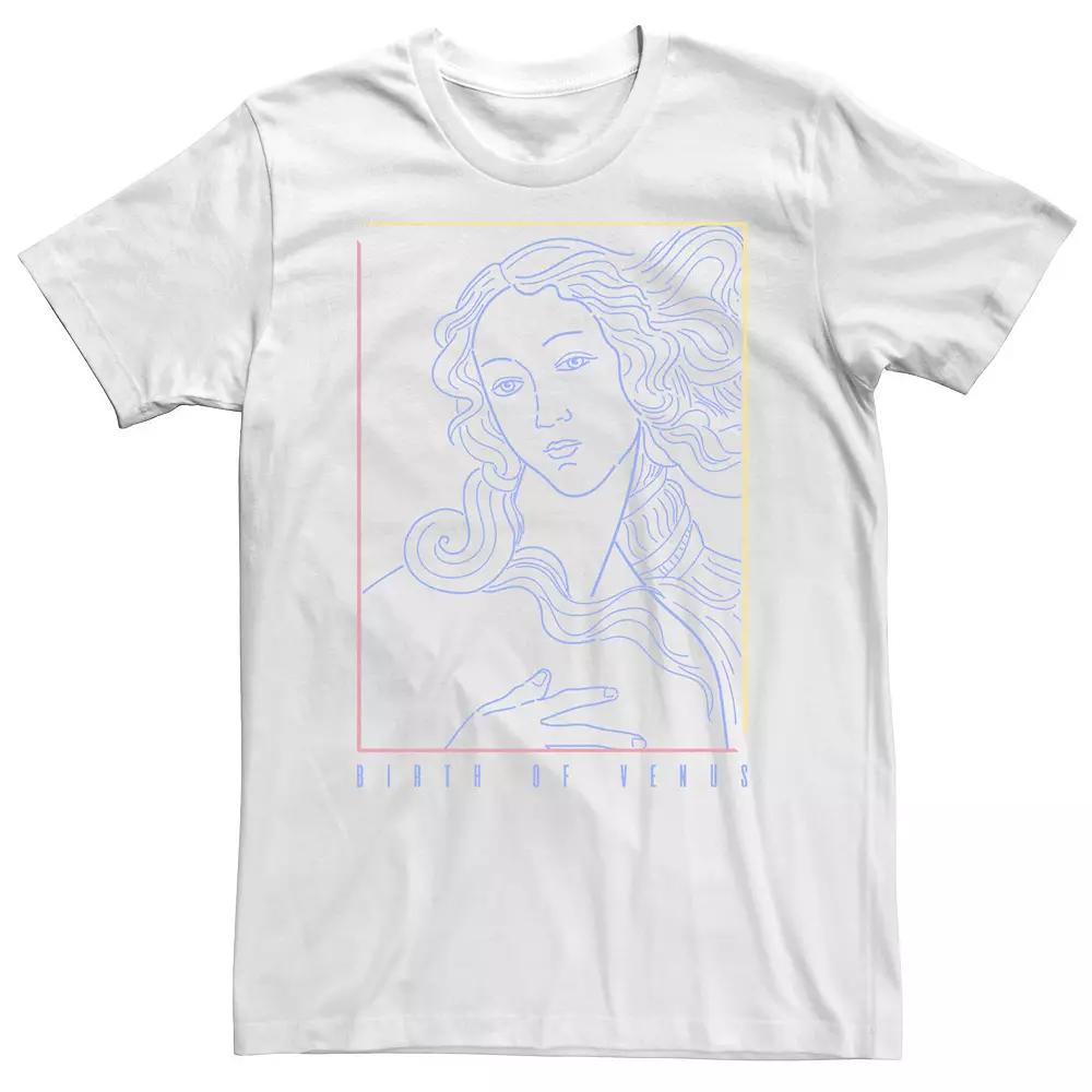 Big & Tall Fifth Sun Birth Of Venus Line Art Portrait Tee, Men's,  Product Image