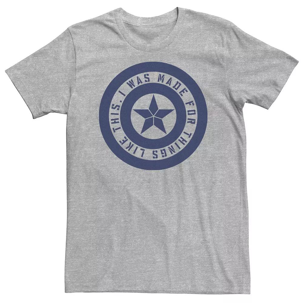 Big & Tall Marvel Avengers Endgame Captain America Quote Tee, Men's,  Product Image