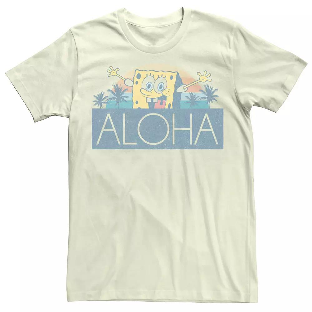 Men's Nickelodeon SpongeBob SquarePants Aloha Vintage Sunset Tee,  Product Image