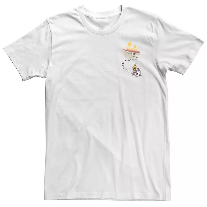 Big & Tall Star Wars Droid Dessert Footprints Pocket Tee, Men's,  Product Image