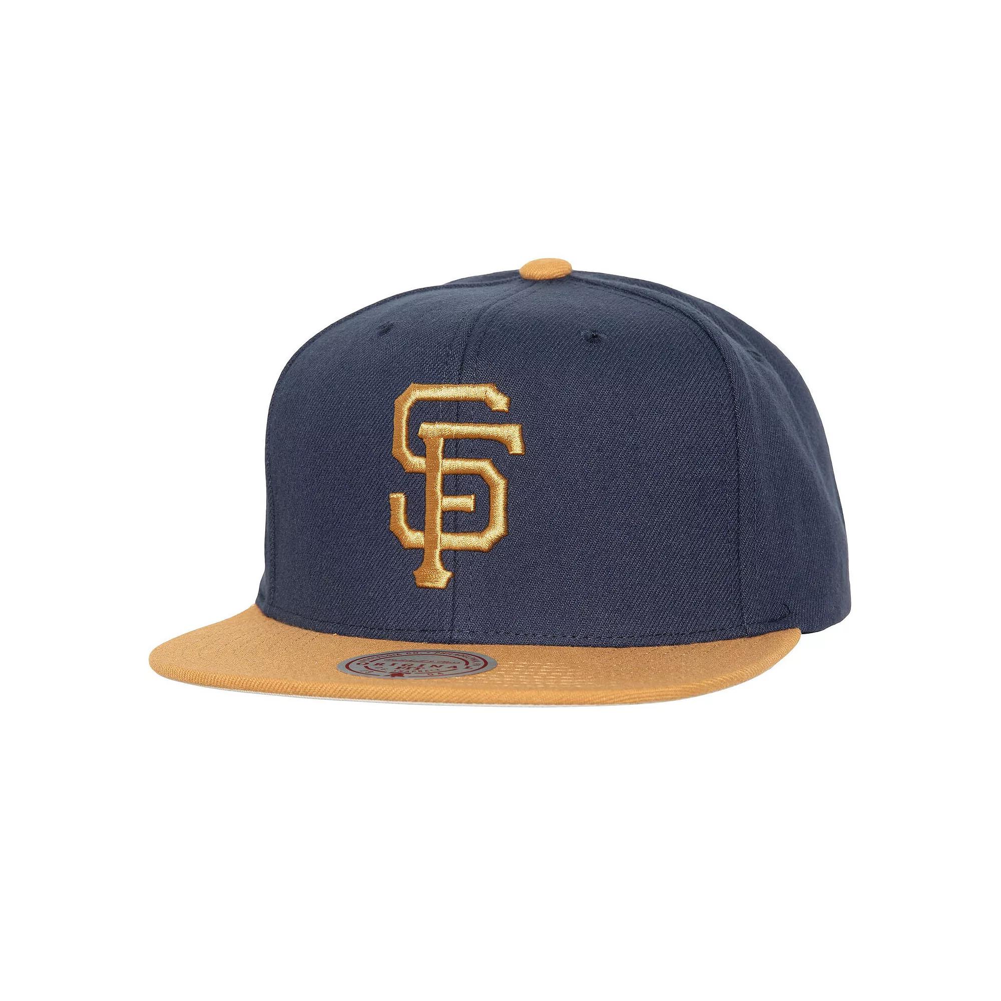 Men's Mitchell & Ness Navy San Francisco Giants Work It Snapback Hat, Blue Product Image