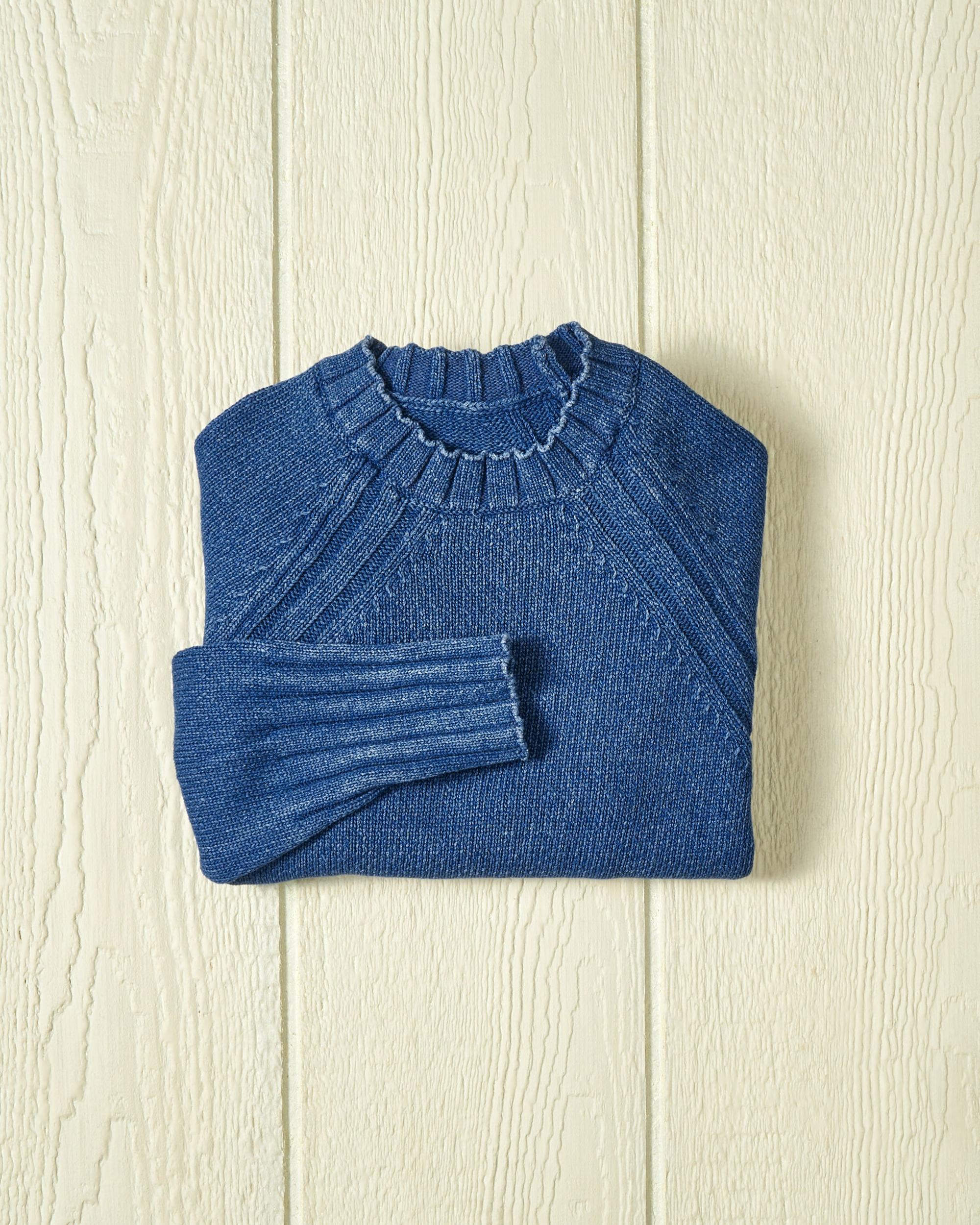 Women's Deep Sea Quaker Crewneck Sweater in Indigo Product Image