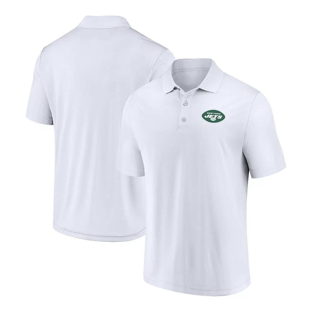 Men's Fanatics White New York Jets Component Polo,  Product Image