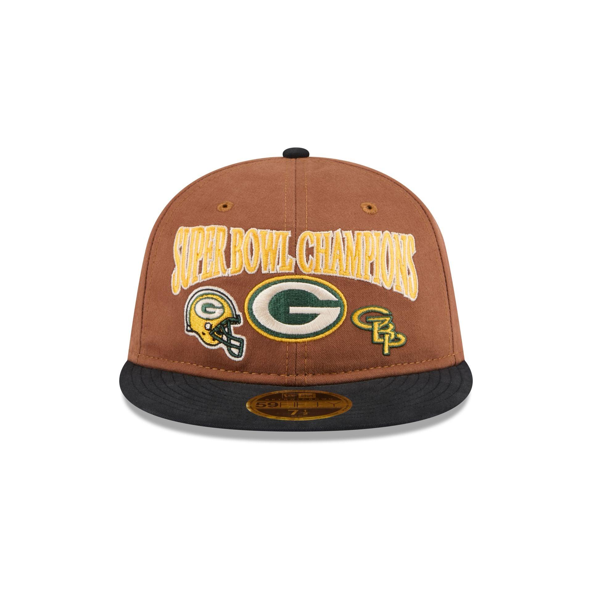 Green Bay Packers Champions Retro Crown 59FIFTY Fitted Hat Male Product Image