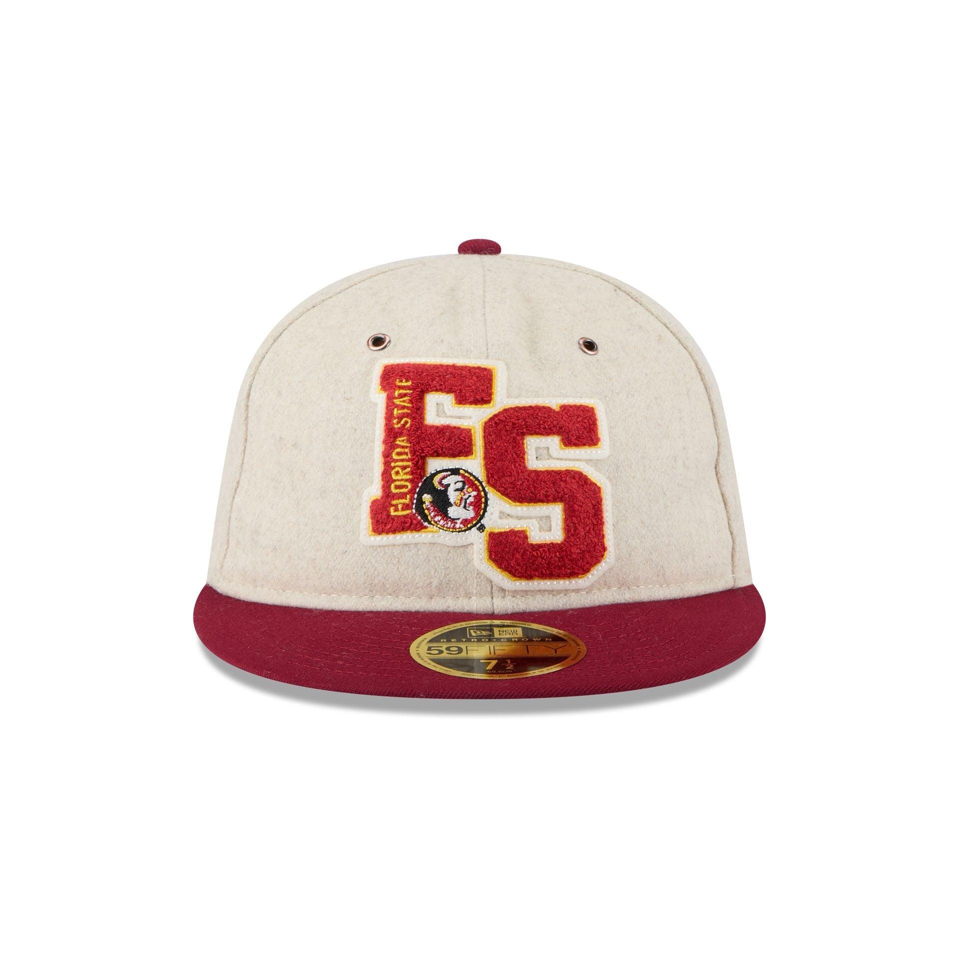 Florida State Seminoles College Vault Wool Letterman Retro Crown 59FIFTY Fitted Hat Male Product Image