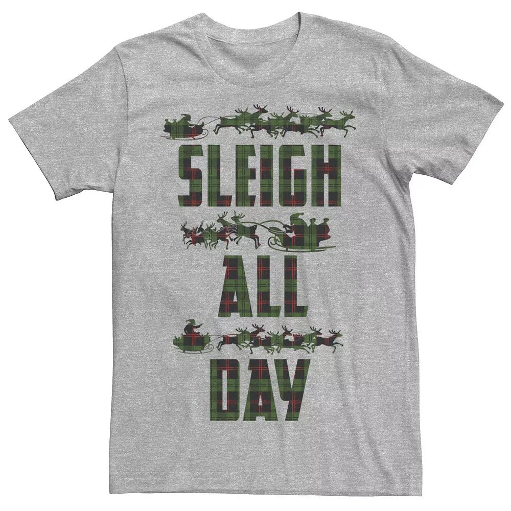 Men's 'Sleigh All Day' Flannel Silhouette Tee,  Product Image