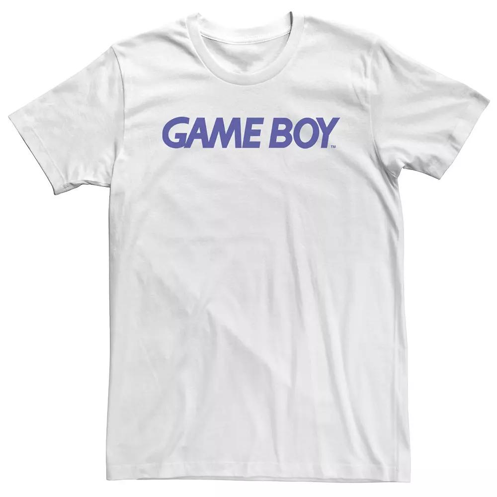 Big & Tall Nintendo Gameboy Simple Text Logo Tee, Men's,  Product Image