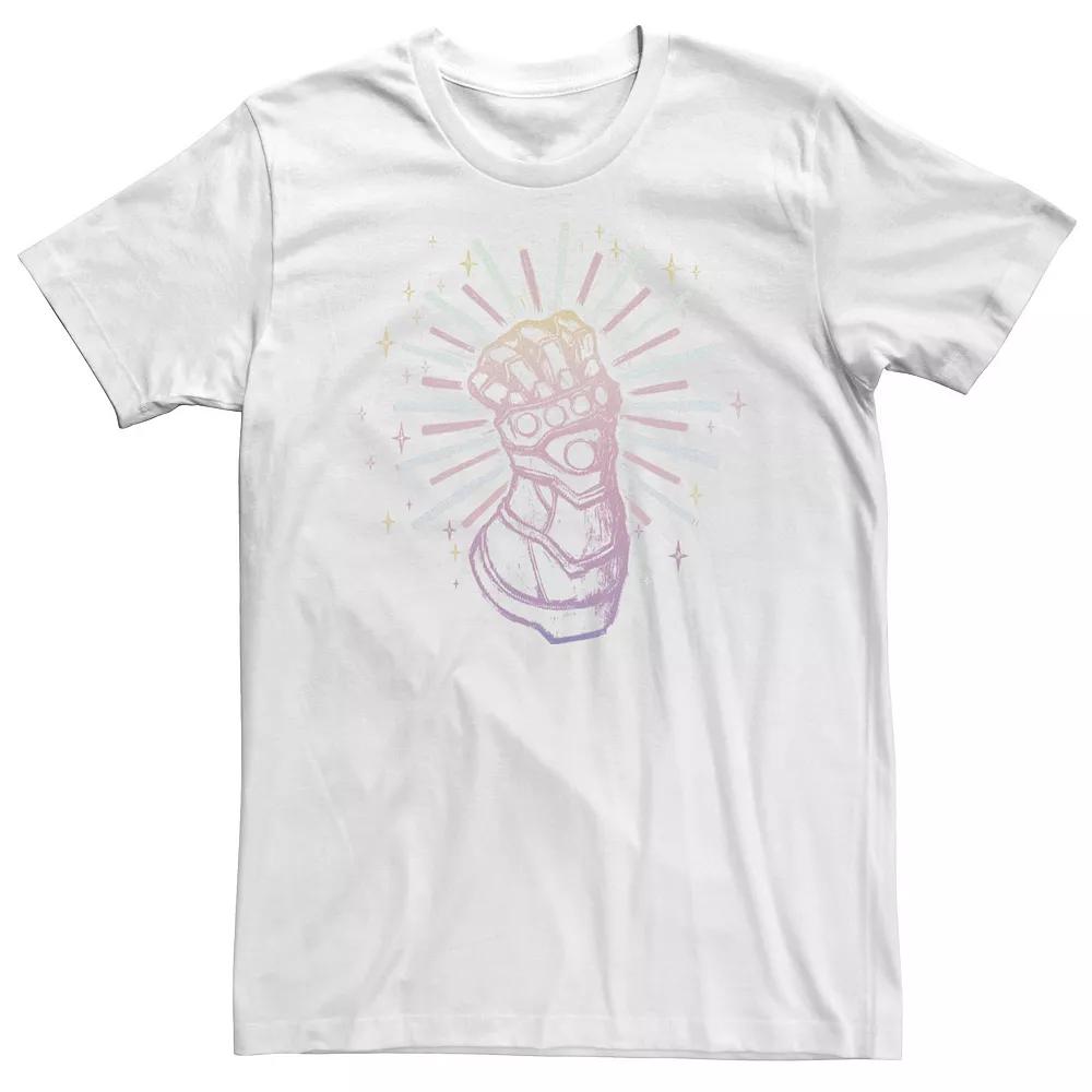 Big & Tall Marvel Avengers Infinity Gauntlet Pastel Sketch Tee, Men's,  Product Image
