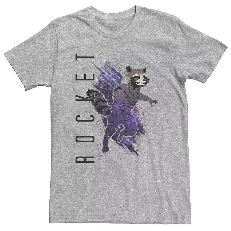 Big & Tall Marvel Avengers Endgame Rocket Painted Galaxy Tee, Men's,  Product Image