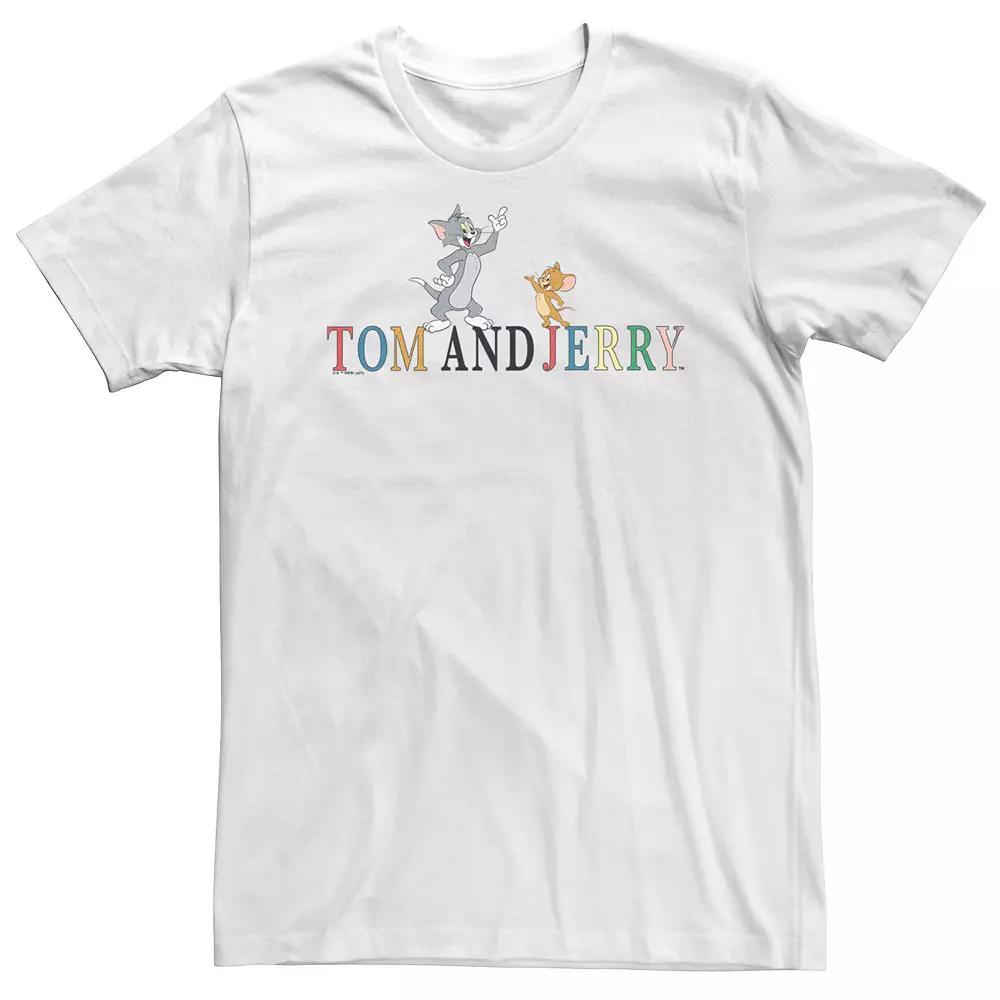 Big & Tall Tom And Jerry Cat Mouse Cartoon Characters Tee, Men's,  Product Image