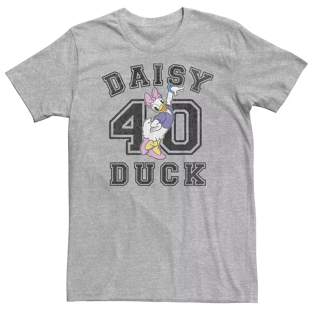Big & Tall Disney Daisy Duck Varsity Text # 40 Tee, Men's,  Product Image