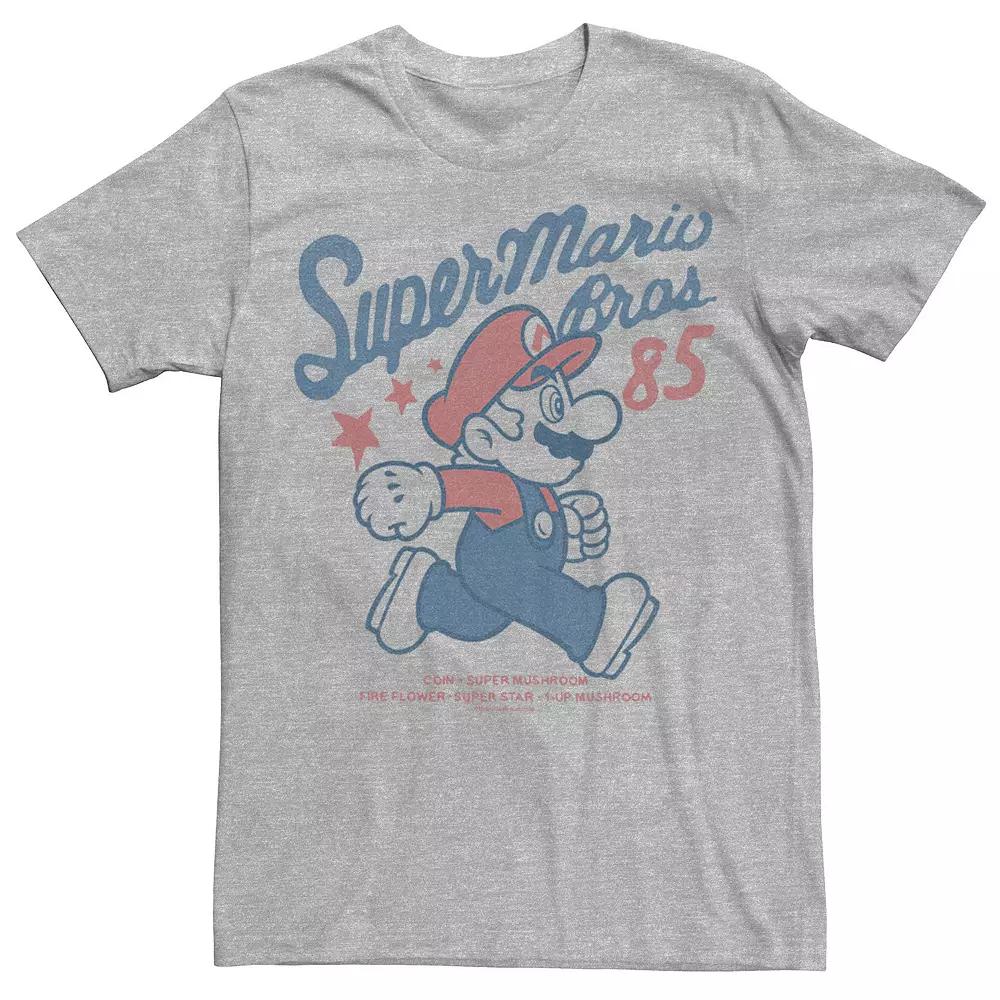 Big & Tall Nintendo Super Mario Bros. '85 Vintage Stars Tee, Men's,  Product Image