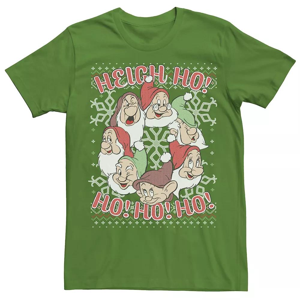 Disney's Snow White Seven Dwarf Men's Ugly Christmas Sweater Tee,  Product Image