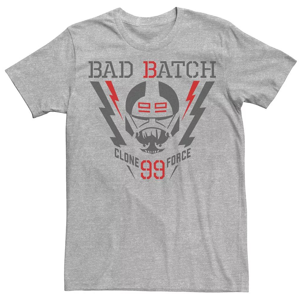 Mens Star Wars The Bad Batch Clone Force 99 Symbol Collage Tee Athletic Grey Product Image