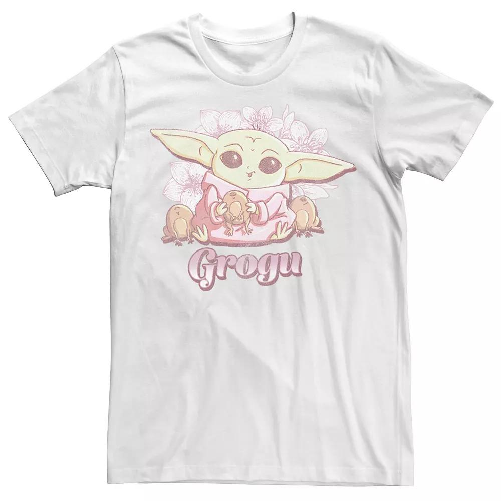 Men's Star Wars: The Mandalorian Grogu Floral Portrait Tee,  Product Image