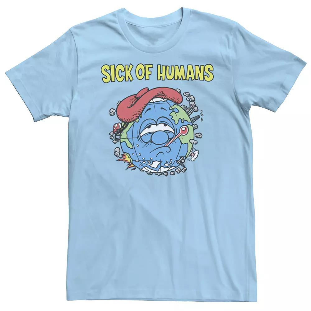 Men's Sick Of Humans Planet Earth Graphic Tee,  Product Image