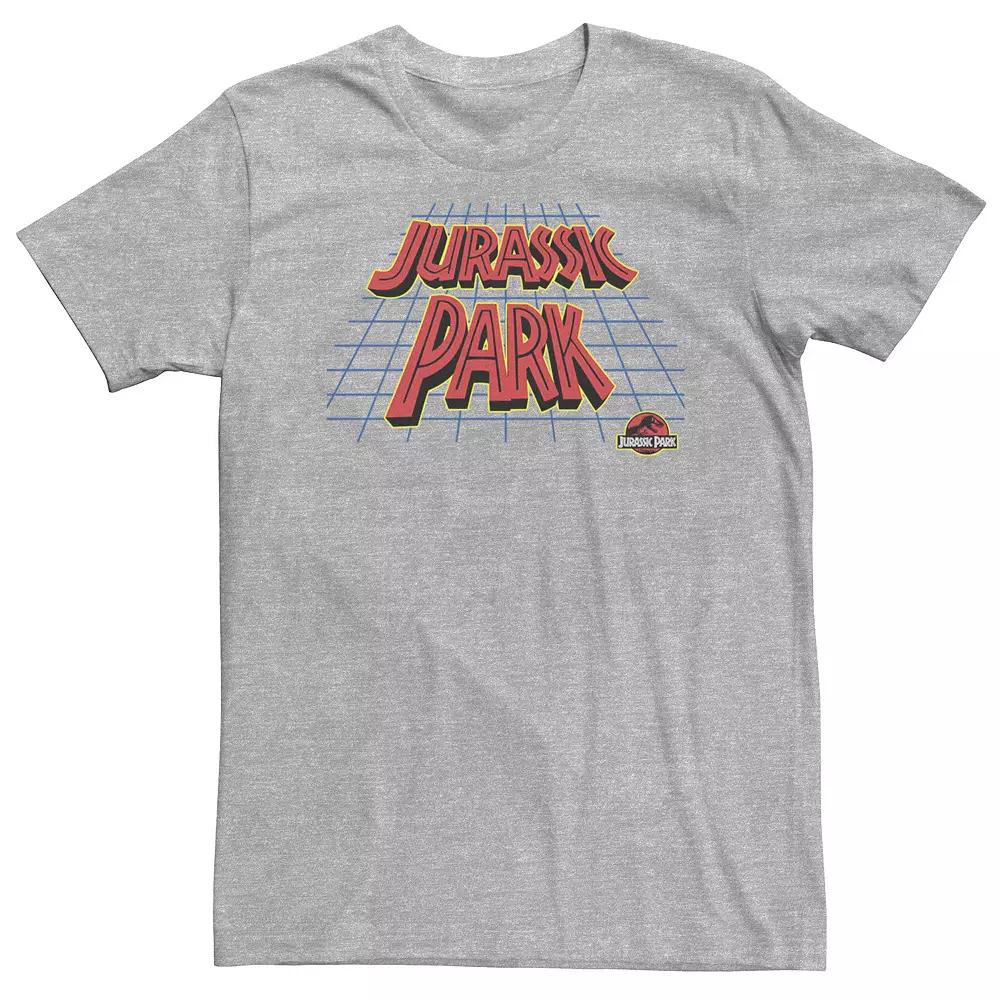 Big & Tall Jurassic Park Grid Logo Tee, Men's,  Product Image
