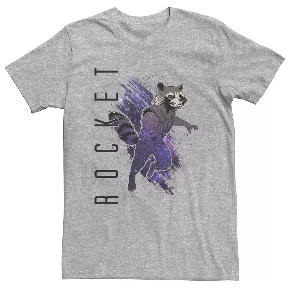 Big & Tall Marvel Avengers Endgame Rocket Painted Galaxy Tee, Men's,  Product Image