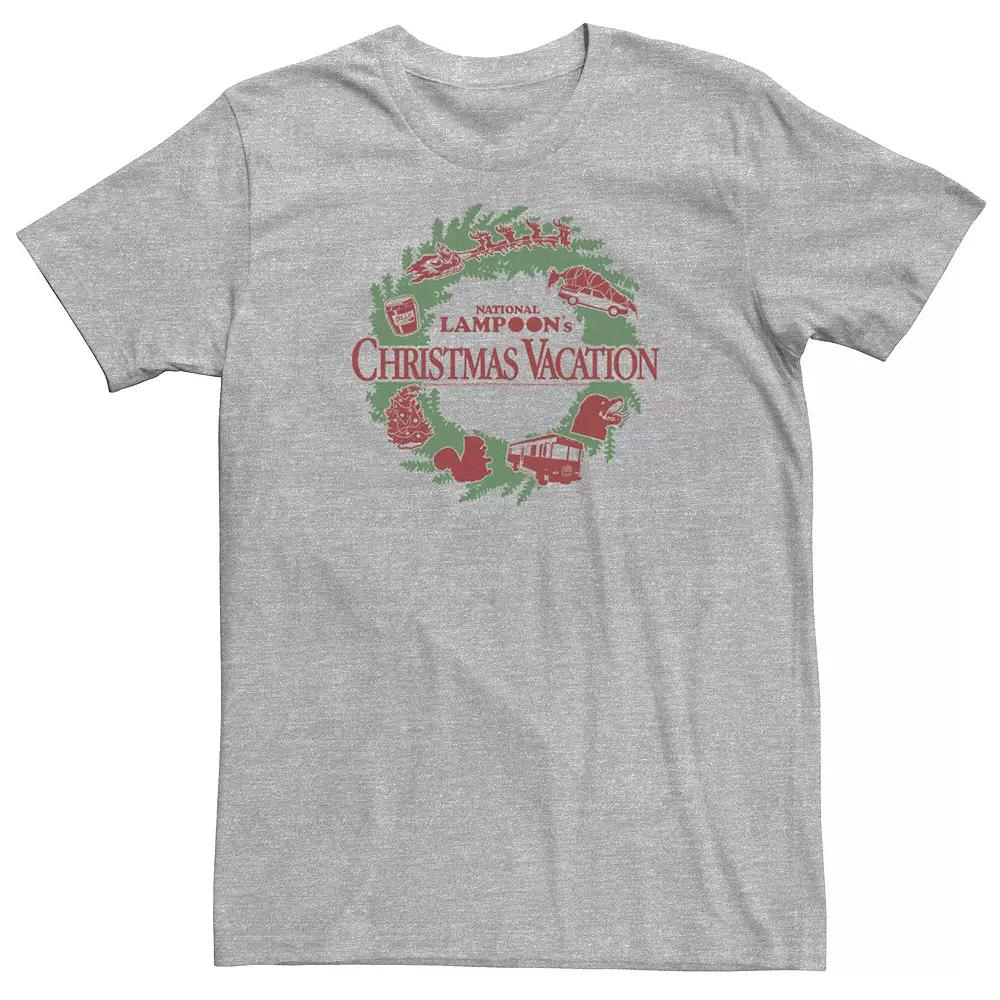 Big & Tall National Lampoon's Christmas Vacation Holiday Wreath Poster Tee, Men's,  Product Image