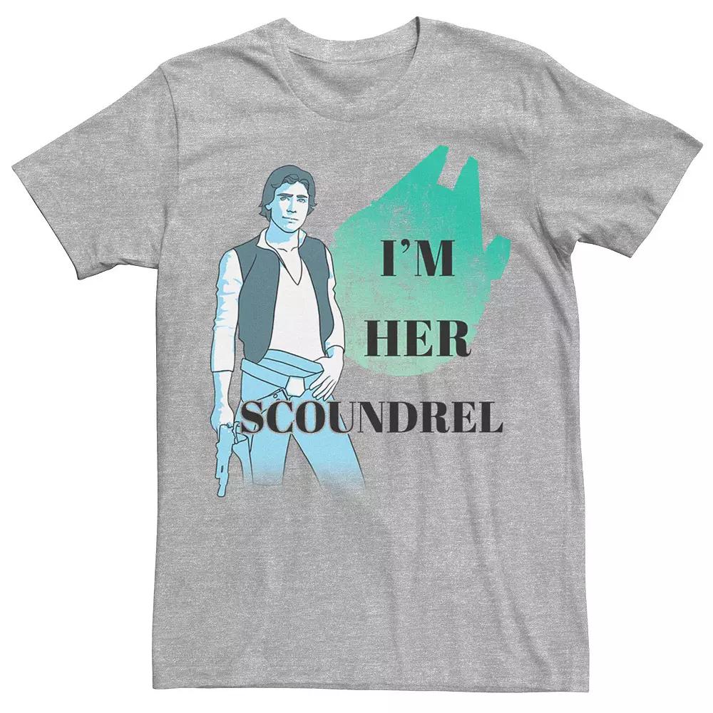Men's Star Wars I'm Her Scoundrel Han Solo Watercolor Graphic Tee,  Product Image