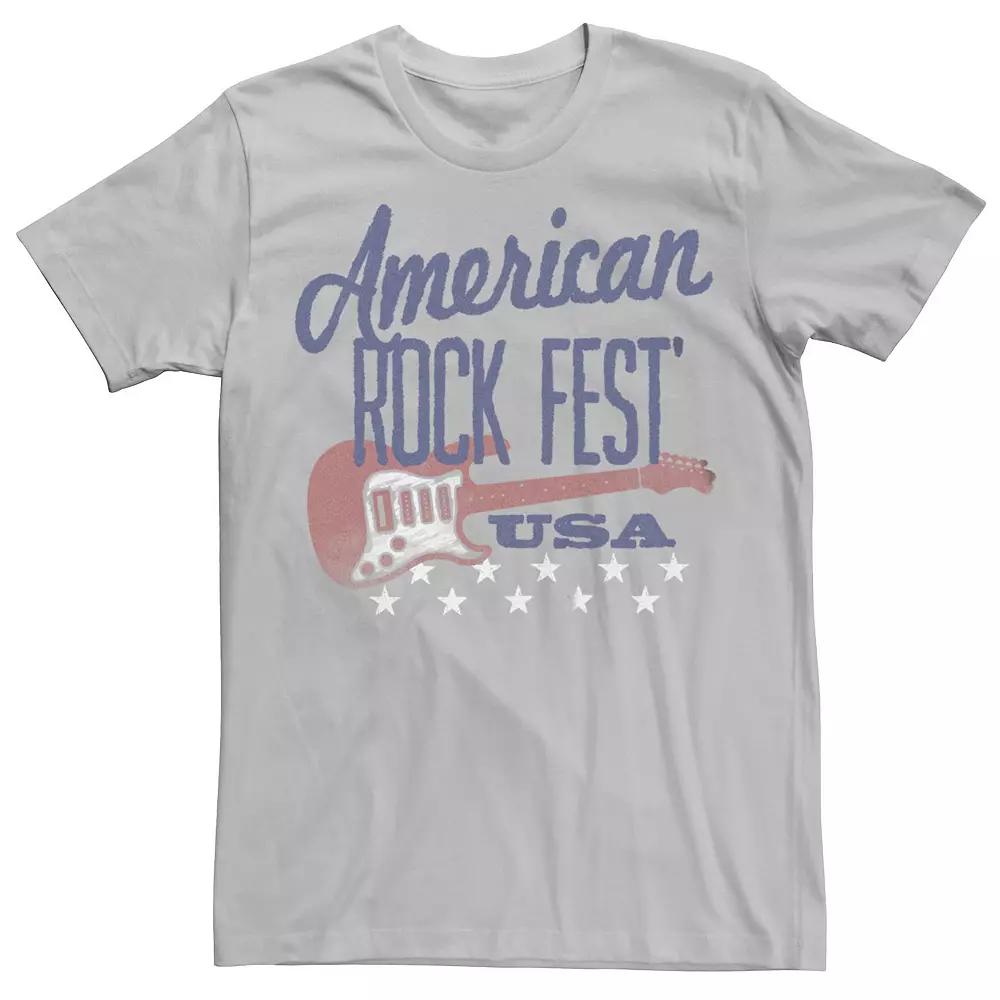 Men's American Rock Fest USA Guitar Stars Graphic Tee,  Product Image