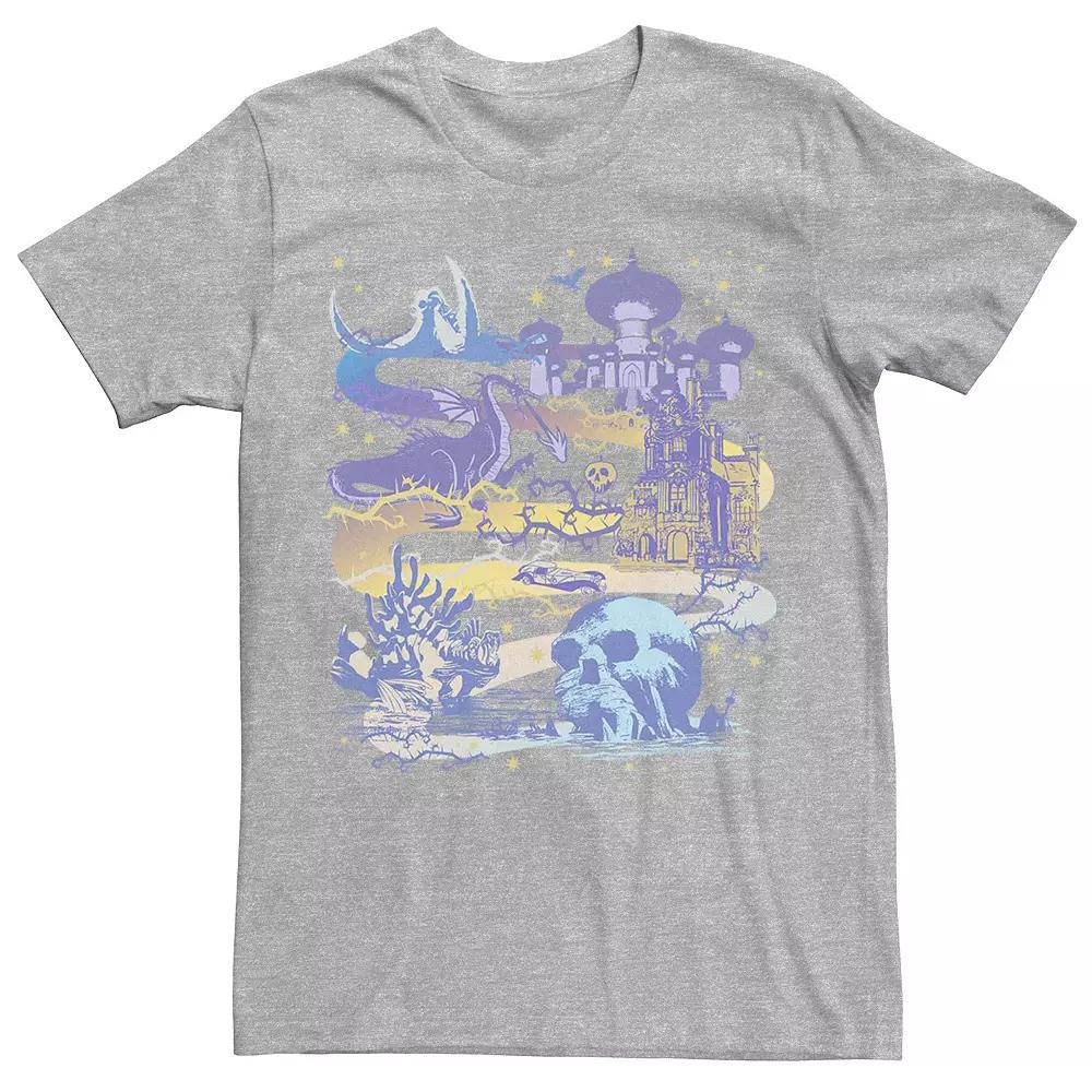 Disney's Villains Men's Map Poster Tee,  Product Image