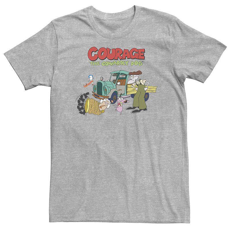 Big & Tall Courage The Cowardly Dog Scene Logo Tee, Men's,  Product Image