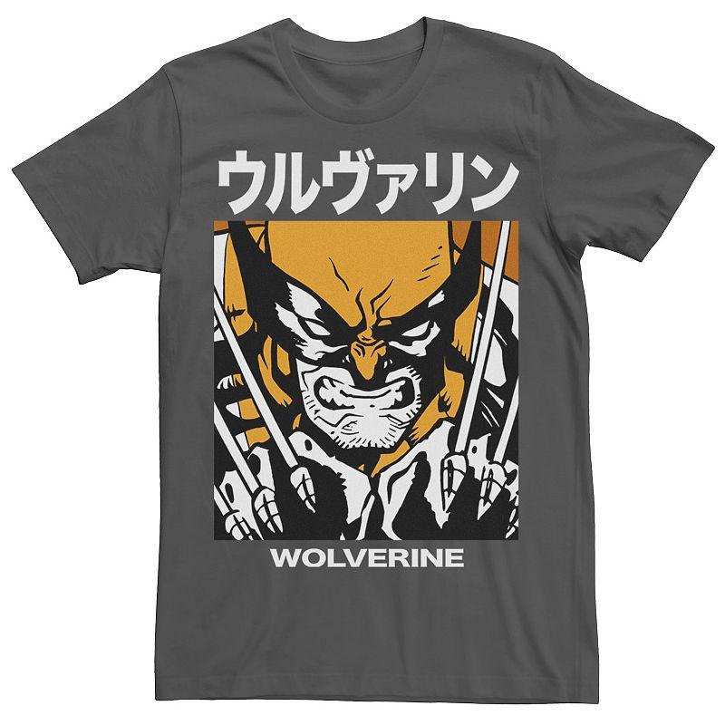 Men's Marvel X-Men Wolverine Kanji Blades Pose Tee,  Product Image