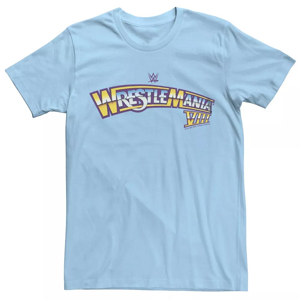 Men's WWE Wrestlemania VII Logo Graphic Tee, Size: Medium, Light Blue Product Image
