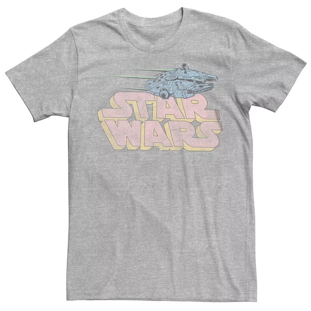 Men's Star Wars Millennium Falcon Pink Logo Tee,  Product Image