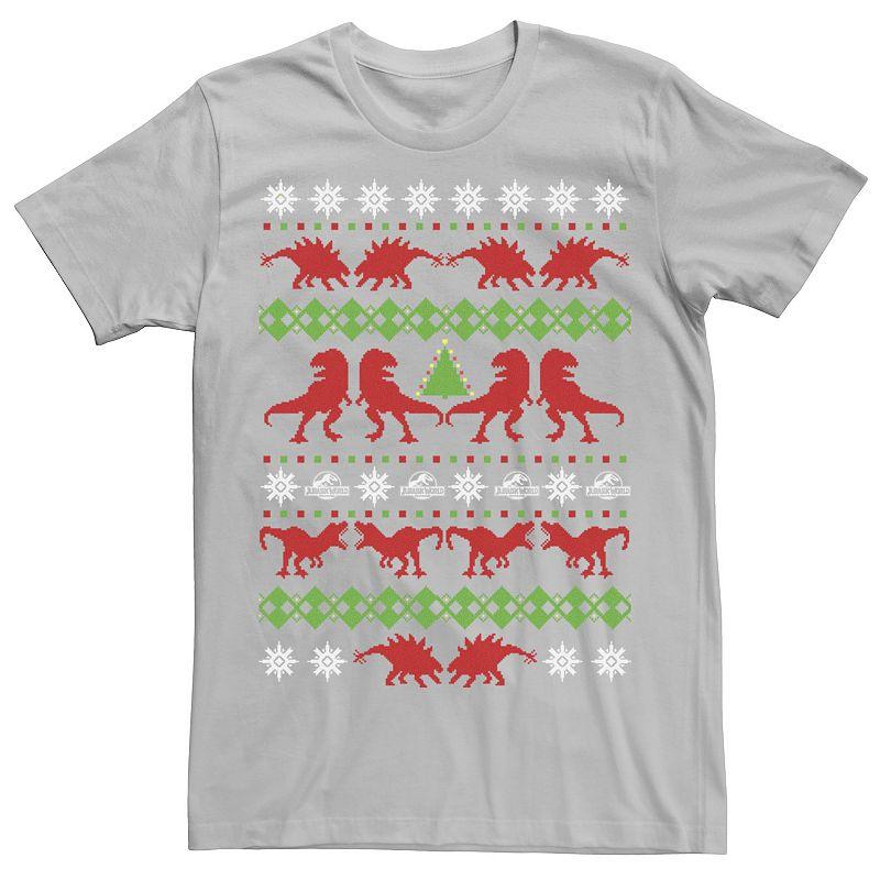 Men's Jurassic World Dino Ugly Holiday Sweater Tee,  Product Image