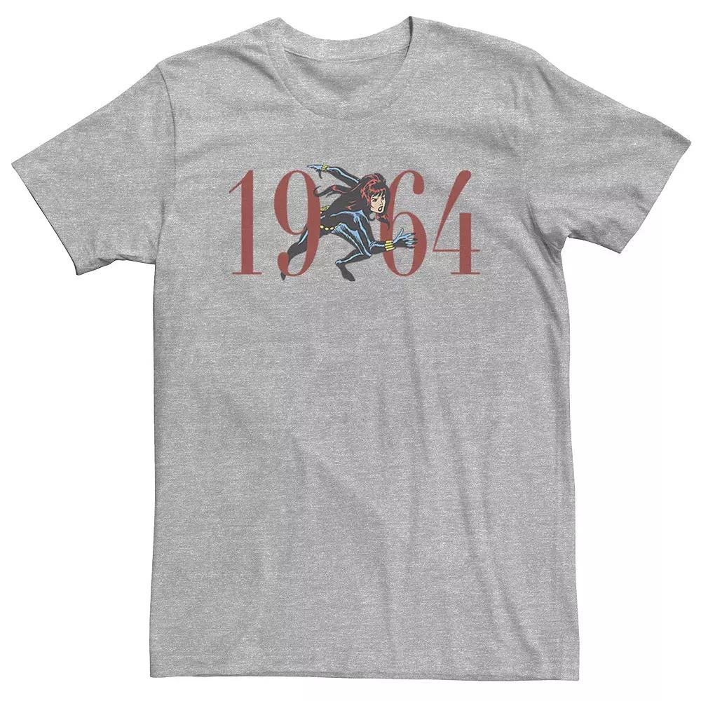 Big & Tall Marvel Retro 1964 Black Widow Action Pose Tee, Men's,  Product Image