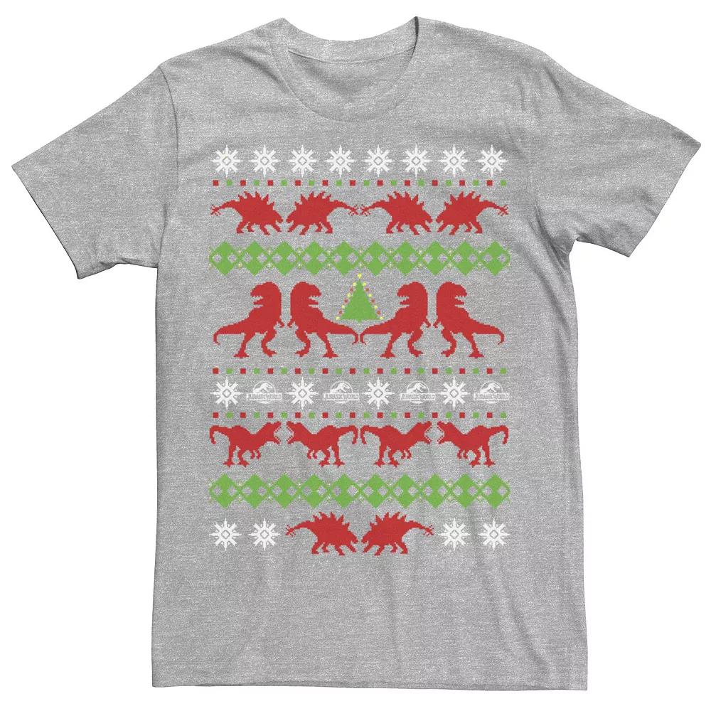 Men's Jurassic World Dino Ugly Holiday Sweater Tee,  Product Image
