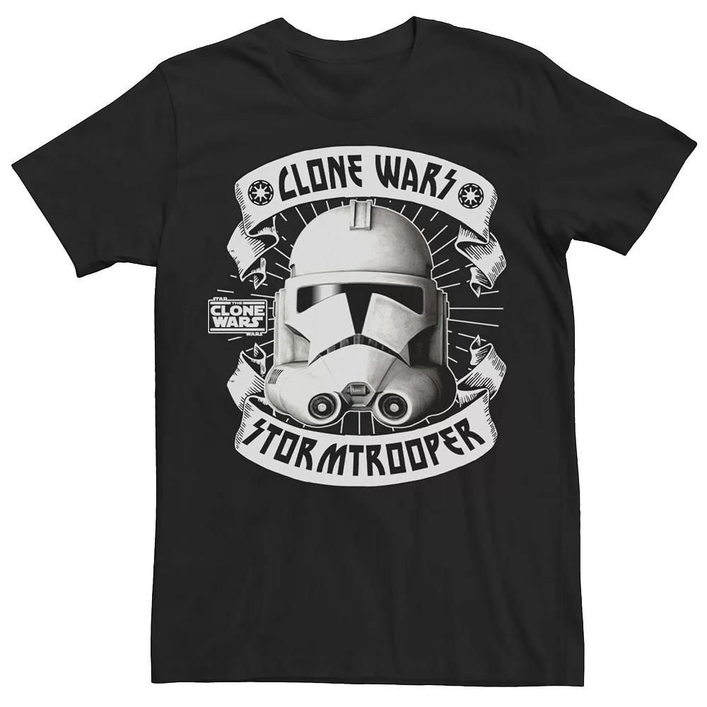 Men's Star Wars: Clone Wars Storm Trooper Portrait Tee, Size: Large, Black Product Image