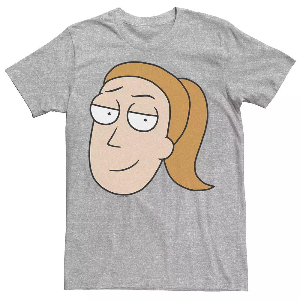 Men's Rick & Morty Summer Big Head Portrait Tee,  Product Image
