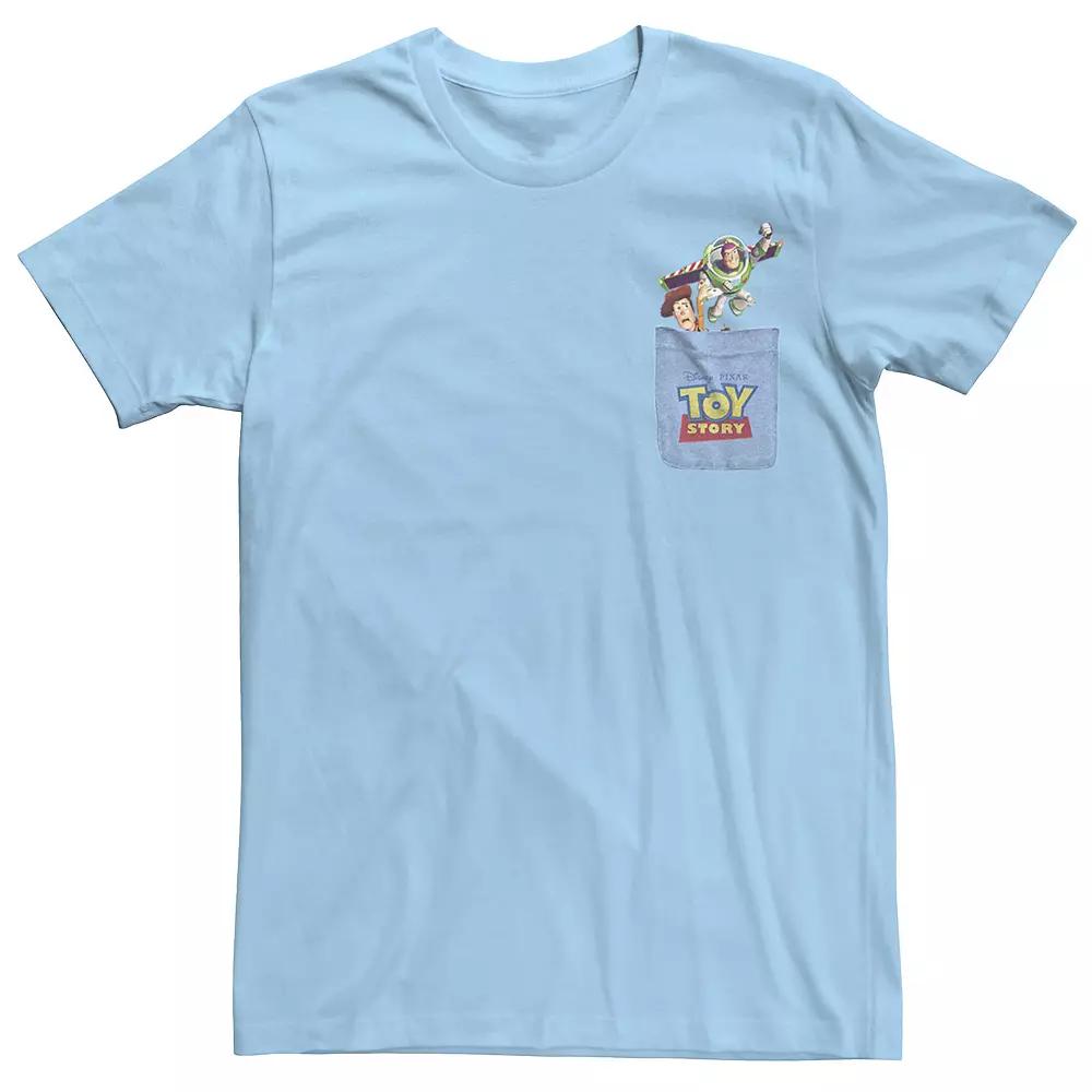 Disney / Pixar's Toy Story Buzz Lightyear and Woody Men's Pocket Tee,  Product Image