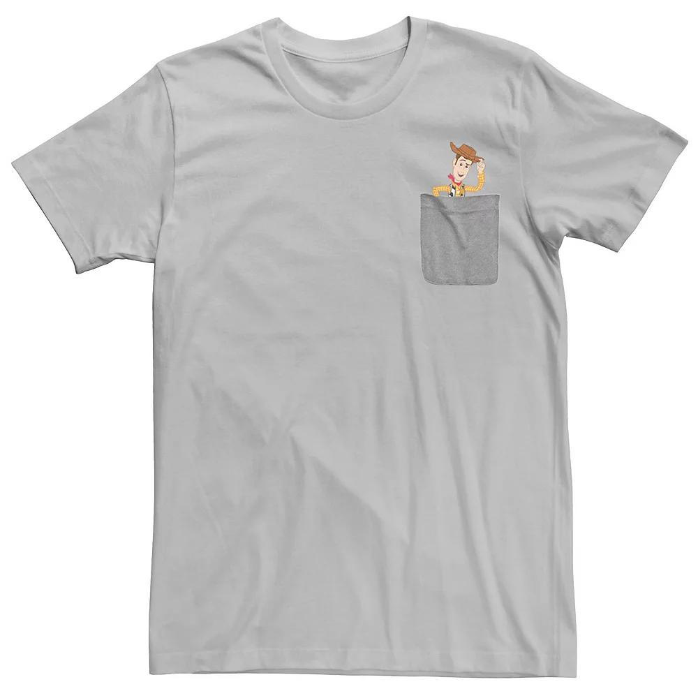 Disney / Pixar's Toy Story Buzz Lightyear and Woody Men's Pocket Tee,  Product Image