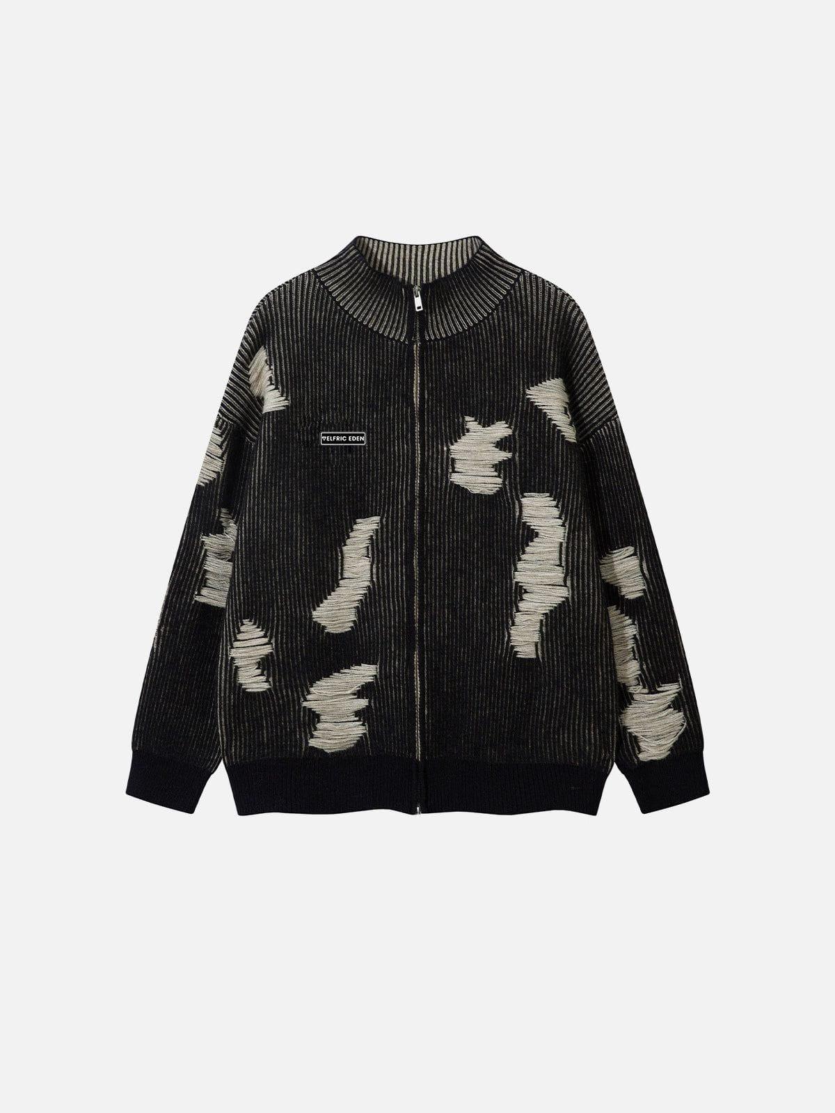 Aelfric Eden Distressed Washed Reversible Cardigan Product Image