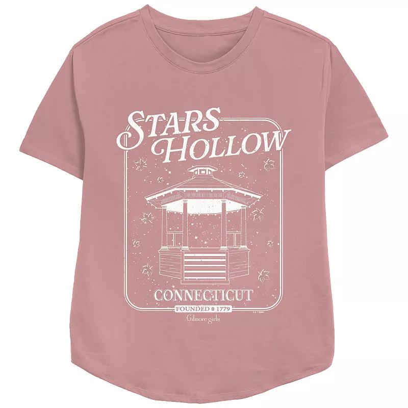 Women's Gilmore Girls Stars Hollow Gazebo Relaxed Fit Graphic Tee, Girl's,  Product Image