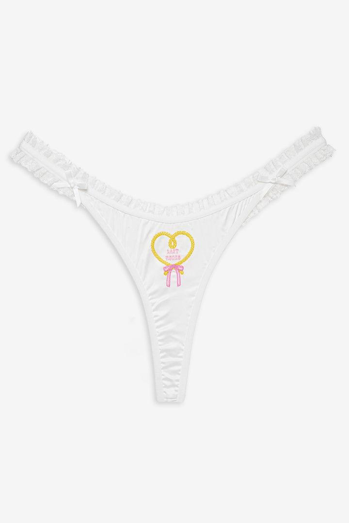 Bachelorette Thong Panty Pack — White Product Image