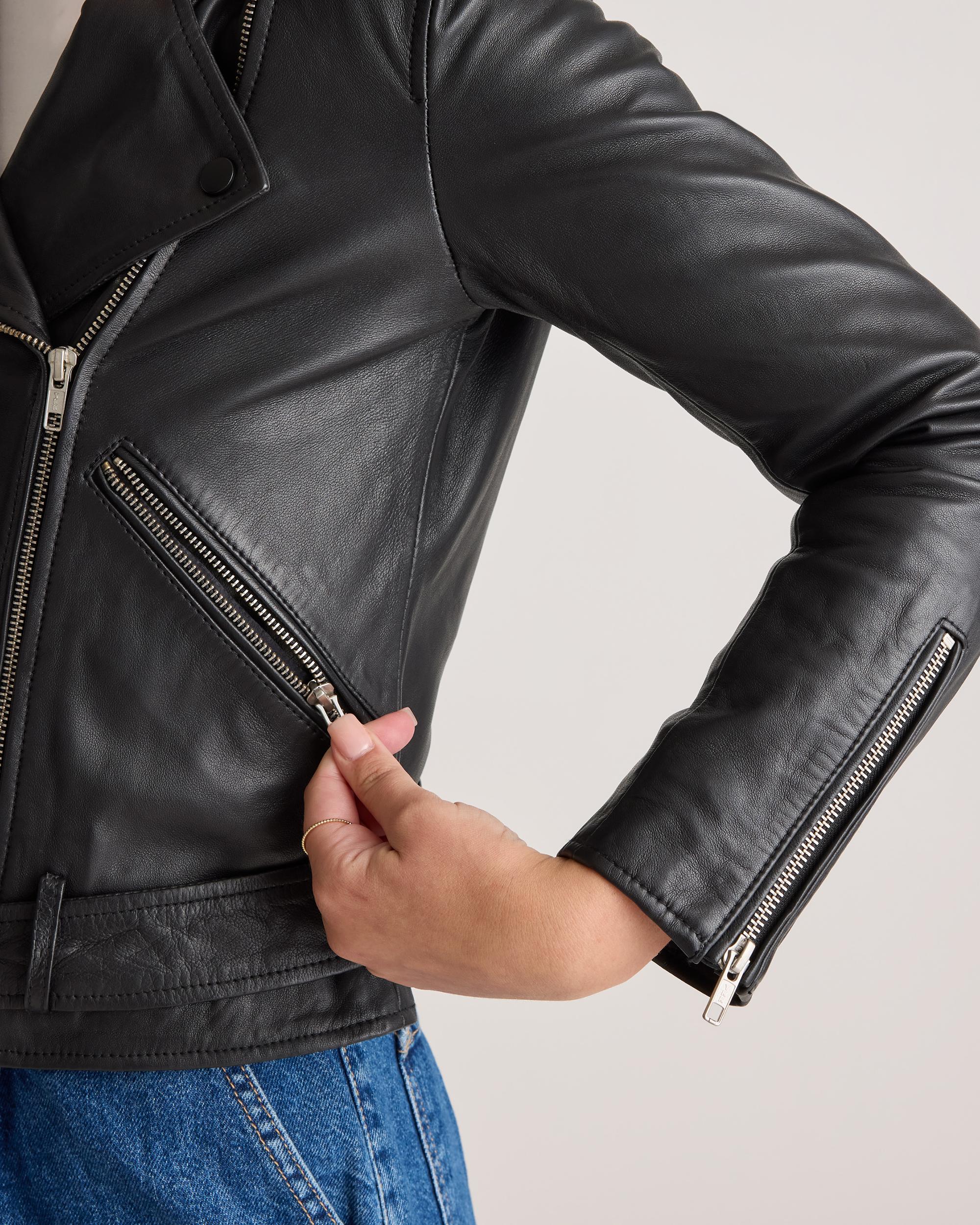 Quince | Women's Motorcycle Jacket Leather Product Image