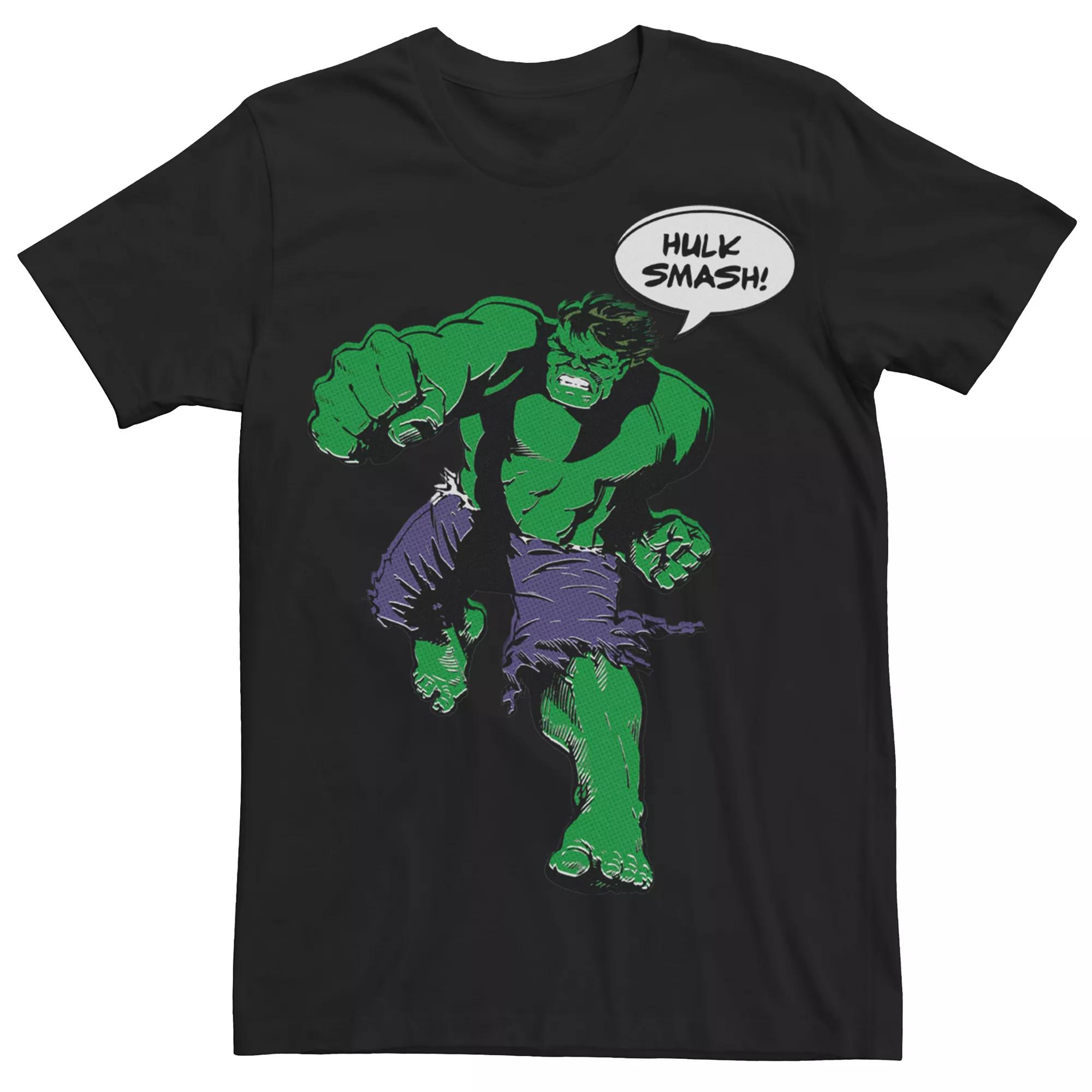 Men's Marvel Retro The Incredible Hulk Vintage Smash Graphic Tee,  Product Image