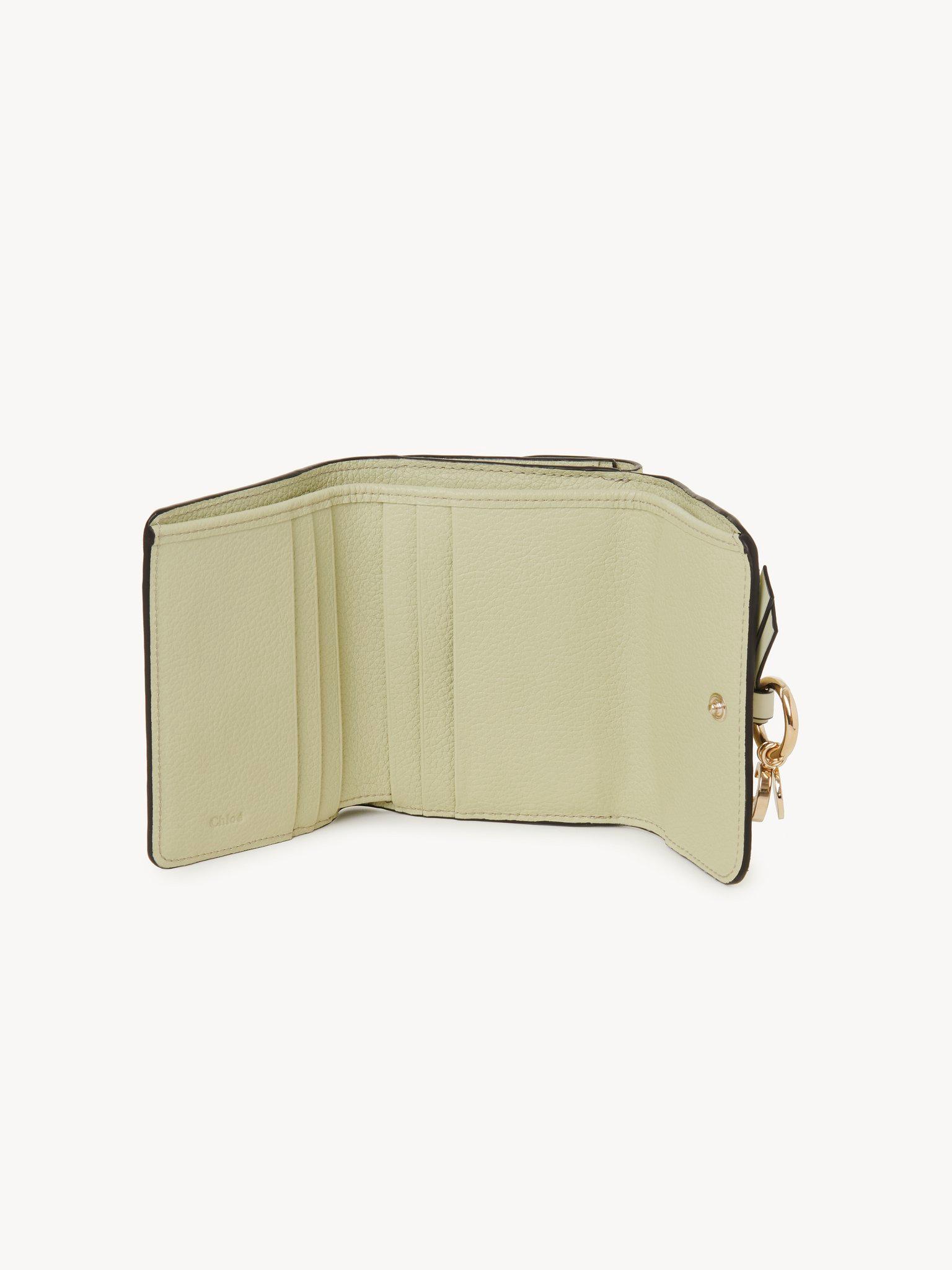 Small Alphabet tri-fold in grained leather Product Image