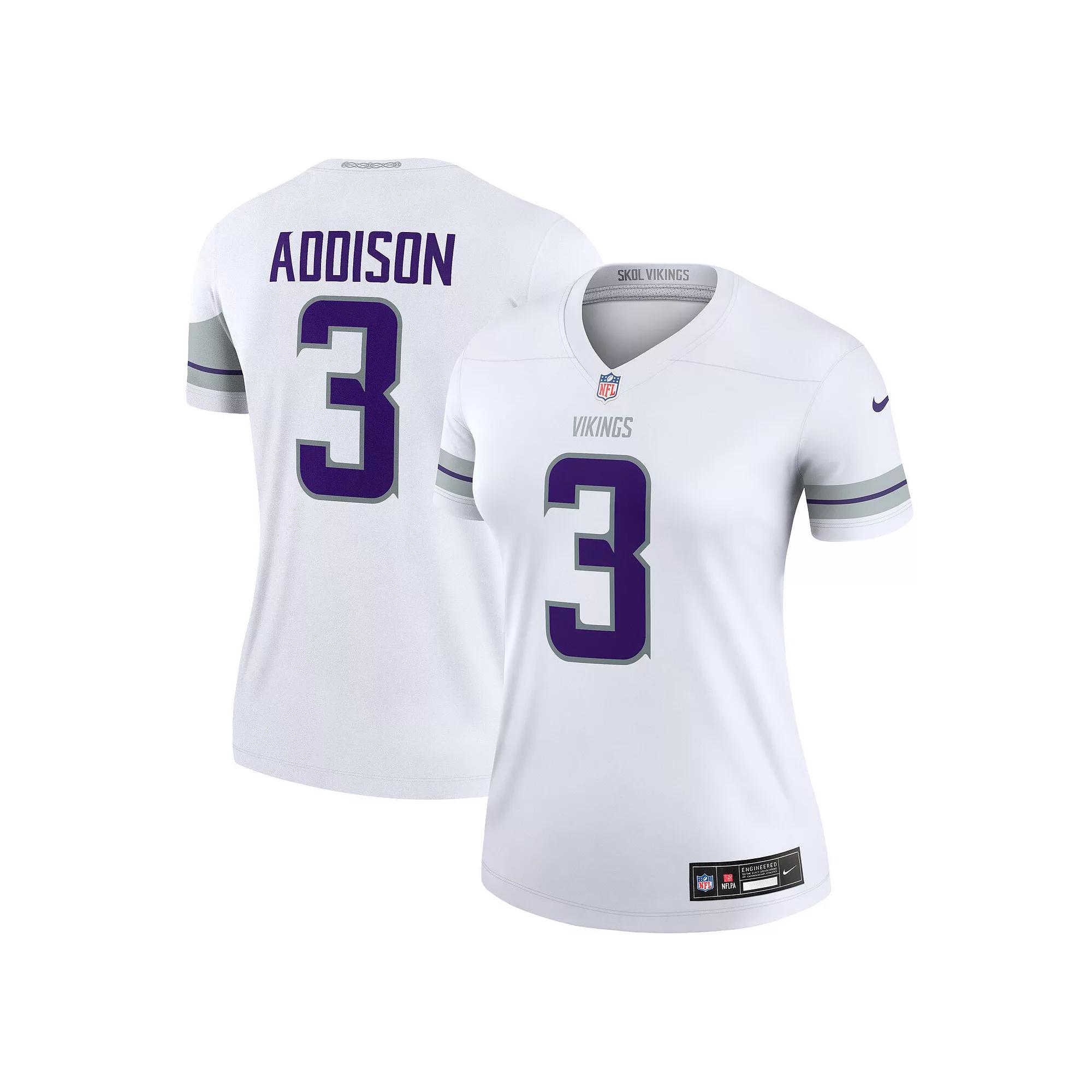 Women's Nike Jordan Addison White Minnesota Vikings Alternate Legend Jersey, Size: Medium Product Image