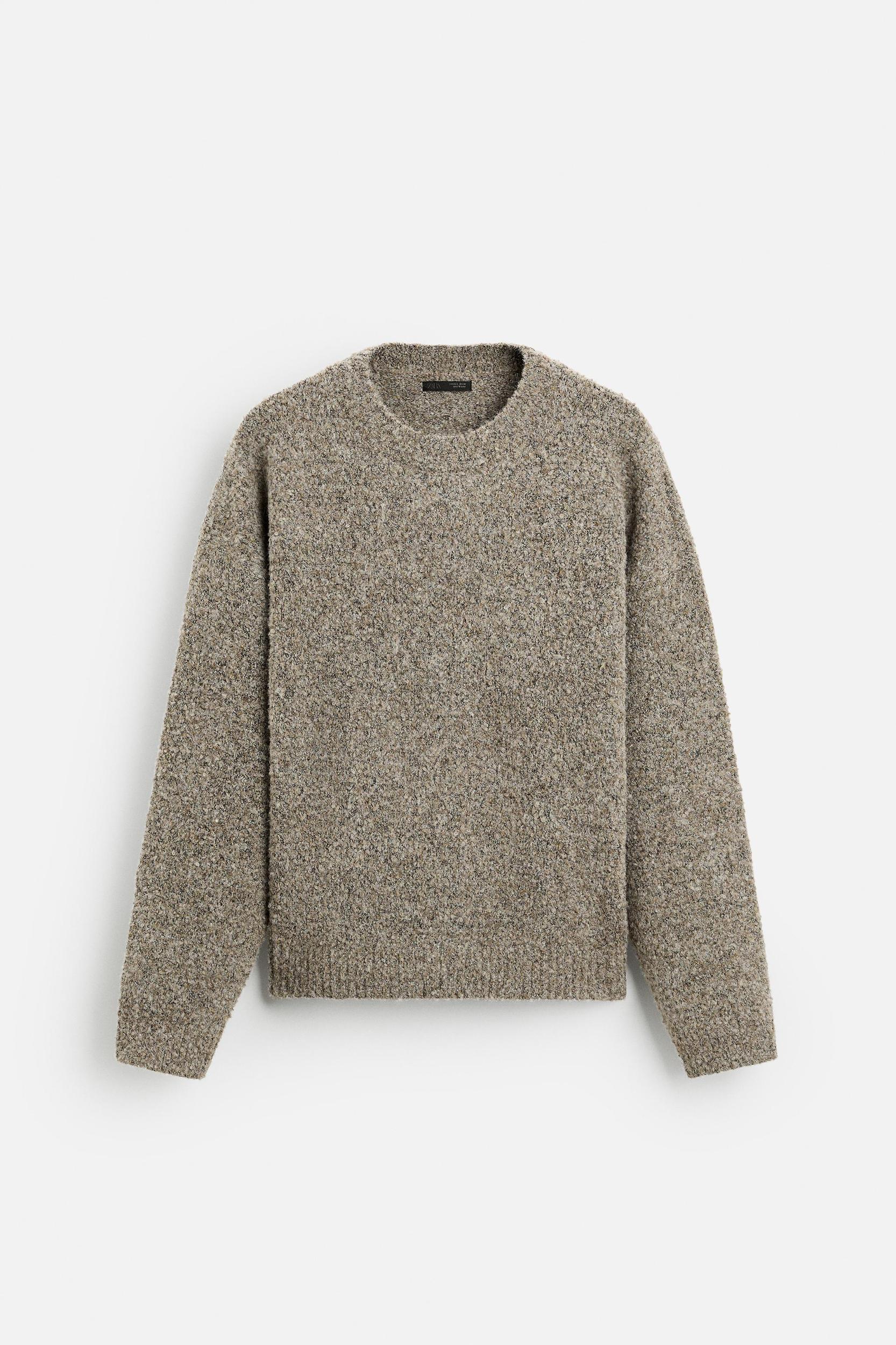 TEXTURED BOUCLÉ SWEATER Product Image