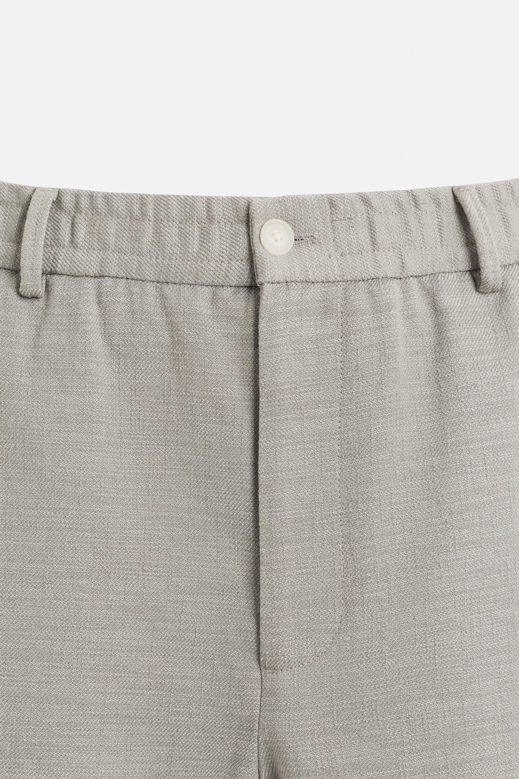 TEXTURED REGULAR FIT PANTS Product Image