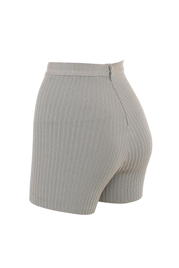 Eden  grey marl bandage shorts - sale Product Image
