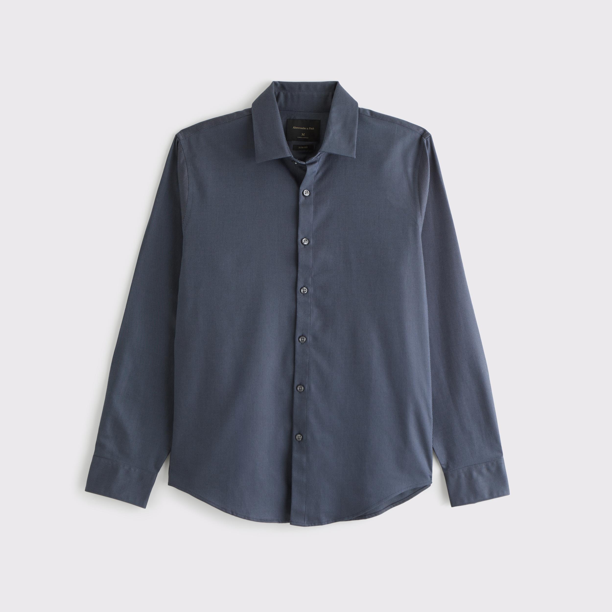 The A&F Collins Slim Suiting Shirt Product Image