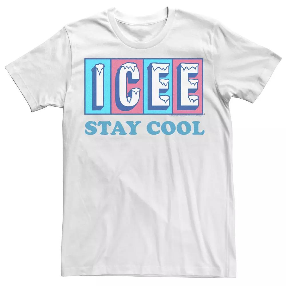 Men's Icee Stay Cool Retro Logo Tee, Size: Medium, White Product Image