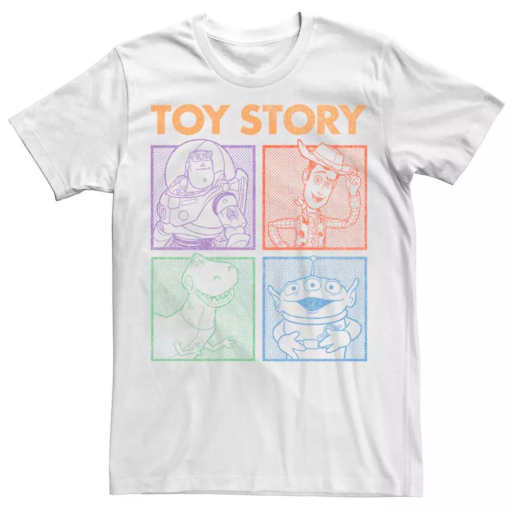 Disney / Pixar's Toy Story Men's Group Shot Dotted Panels Tee,  Product Image